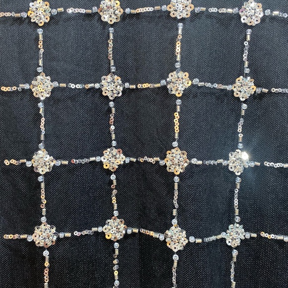 NWT Elegant Silk and Beaded Top. - Picture 4 of 8